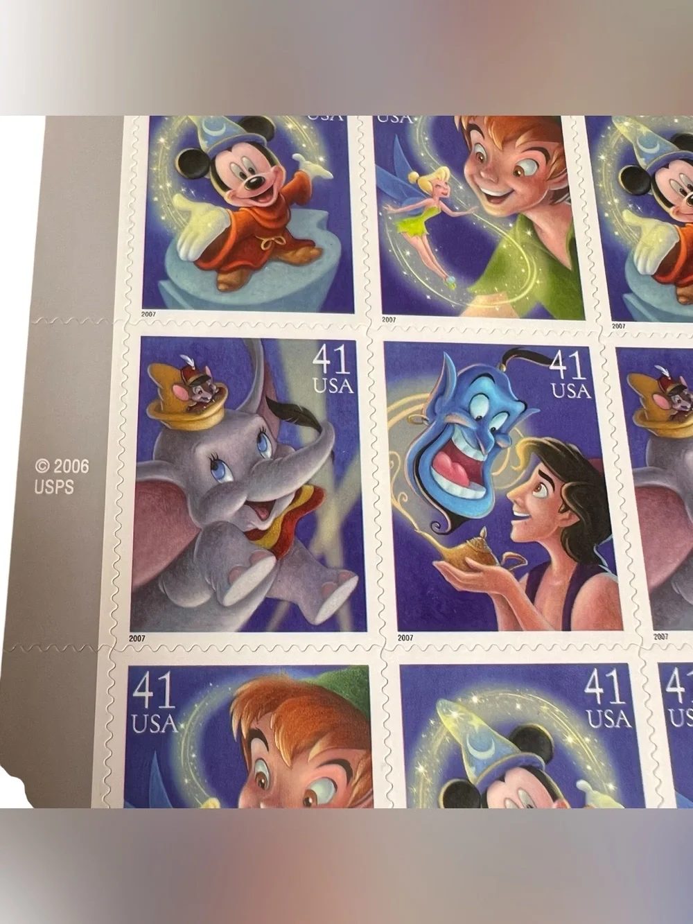 VTG 2006 Collectible Postage Stamps $0.41 Disney Northern Lights, Etc. 3 Sheets